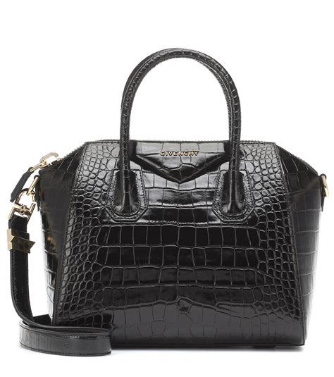 givenchy antigona black croc|givenchy paris.